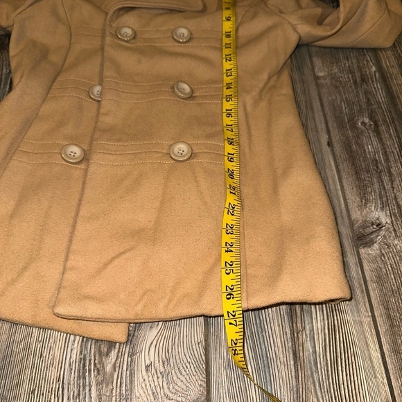 Gap Classic Double Breasted Pea Coat Camel Size Small - Picture 10 of 10
